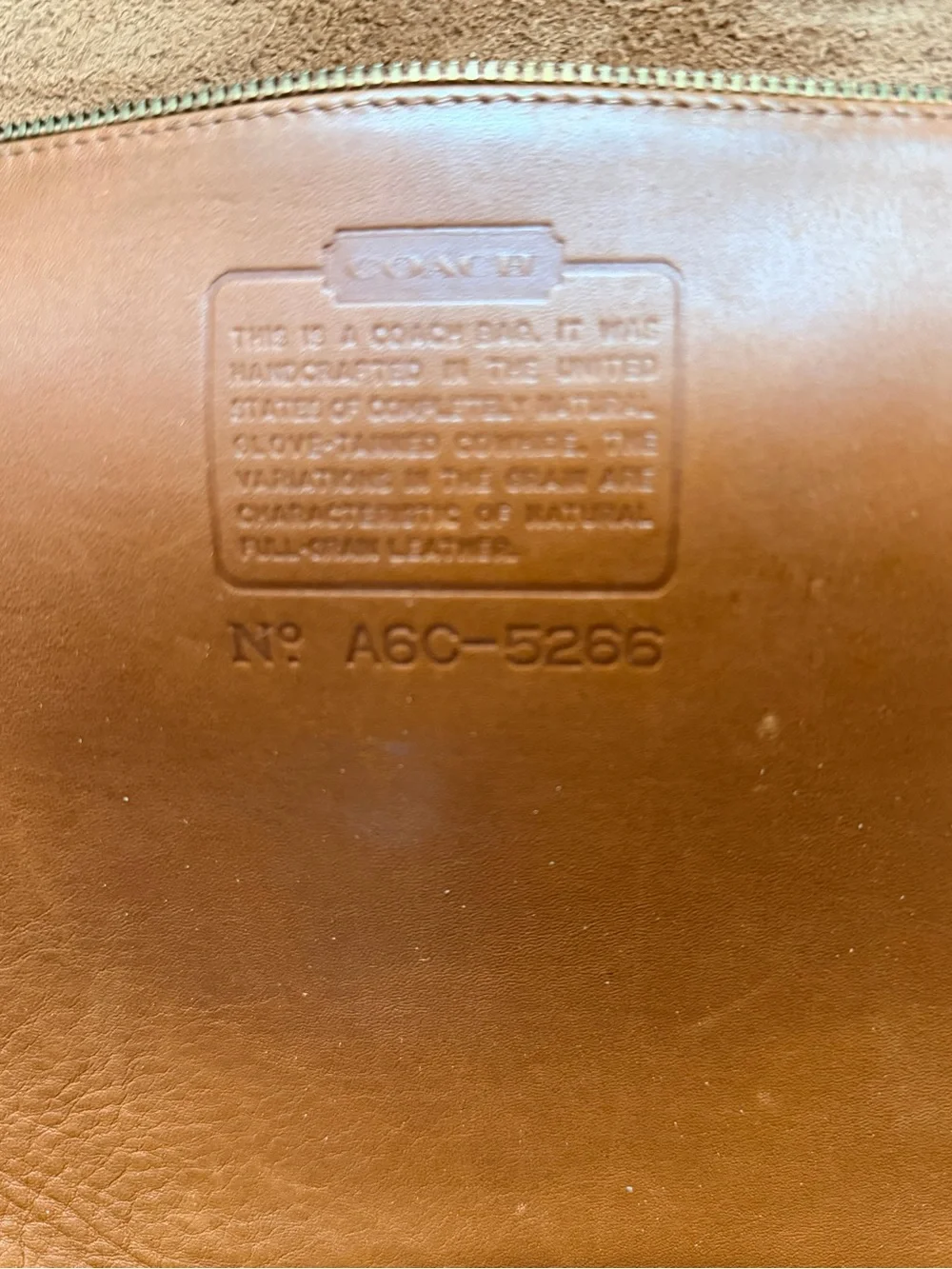 Vintage Coach Beekman 5266 Briefcase British Tan Glove Tanned Leather USA 1996